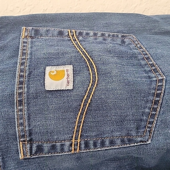 Carhartt relaxed boot mens 38 x 30 jeans - Picture 12 of 14